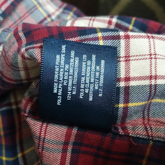 Boy's Ralph Lauren Long Sleeve Button Down Polo Shirt - Medium (10-12) - Picture 5 of 5